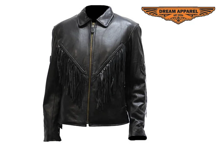 Womens Jacket With Conchos Nylon Fabric Polyester Fabric Spandex Fabric