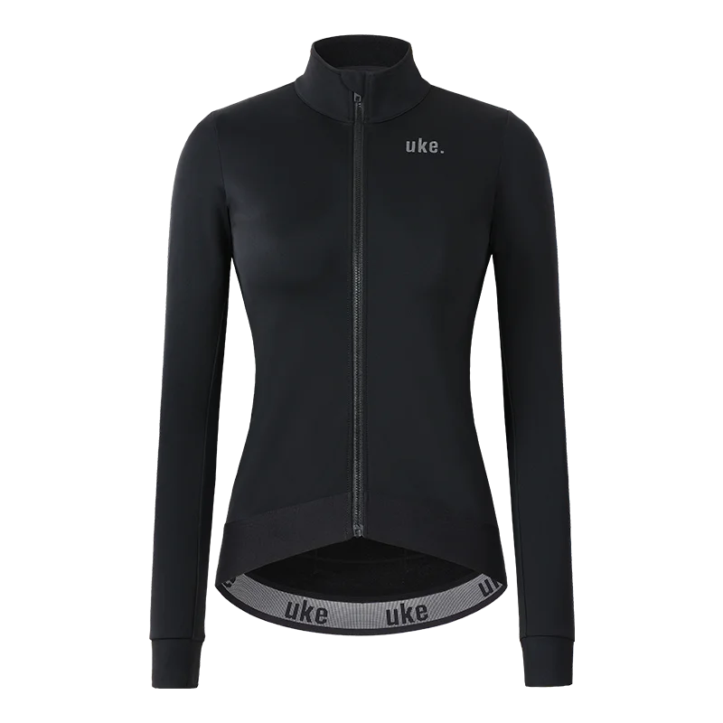 Women's Training Thermal Cycling Jacket Dreaming-Black Denim Fabric Leather Fabric Suede Fabric Women's Training Thermal Cycling Jacket Dreaming-Black Denim Fabric Leather Fabric Suede Fabric