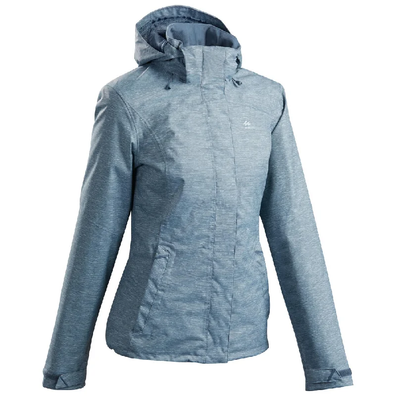 Women’s waterproof mountain walking jacket MH100 Toggled Jacket Drawstring Jacket Belted Jacket Women’s waterproof mountain walking jacket MH100 Toggled Jacket Drawstring Jacket Belted Jacket