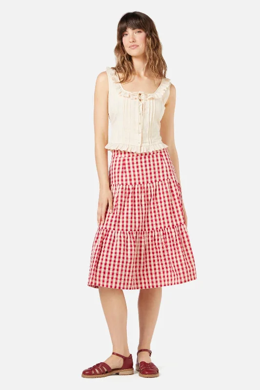 Greta Check Skirt mini skirt trendy