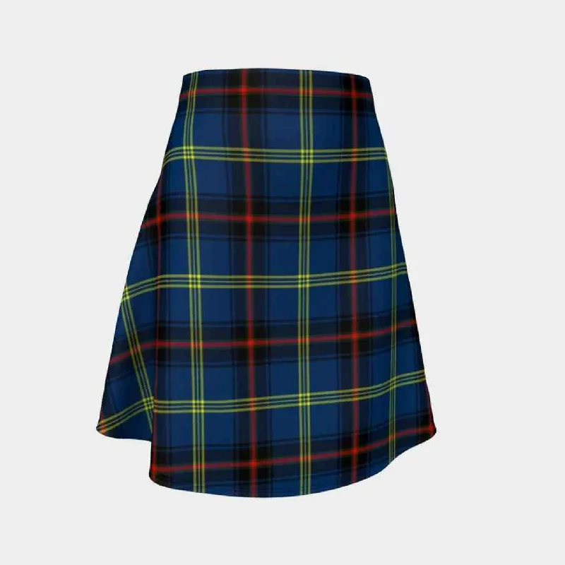 Grewar Tartan Flared Skirt velvet skirt rich