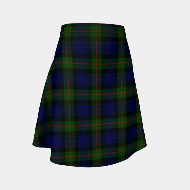 Gunn Modern Tartan Flared Skirt seamless skirt comfort