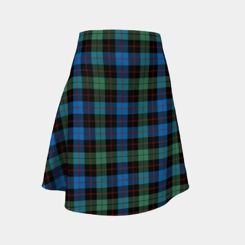 Guthrie Ancient Tartan Flared Skirt corduroy skirt durable