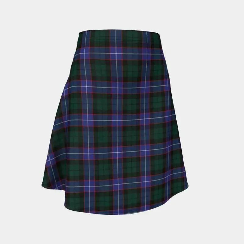 Guthrie Modern Tartan Flared Skirt wool skirt warm