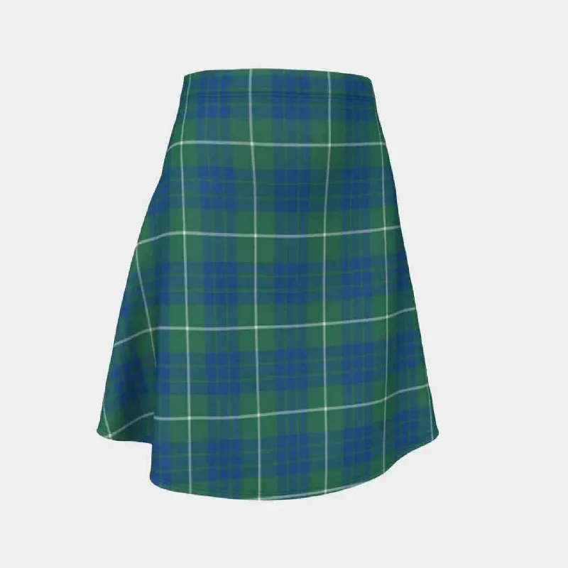 Hamilton Hunting Ancient Tartan Flared Skirt leather skirt refined