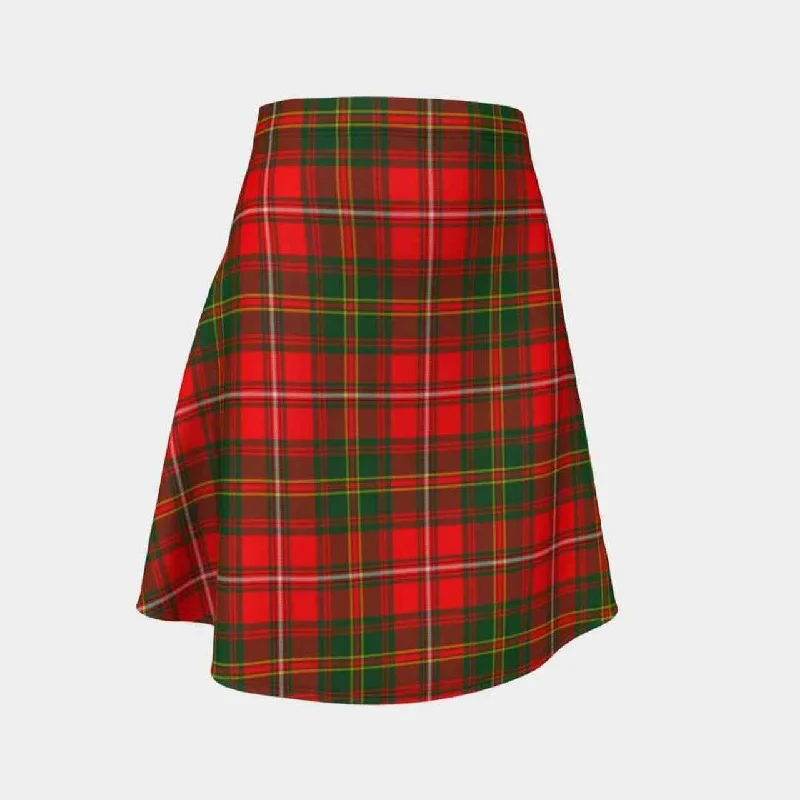 Hay Modern Tartan Flared Skirt silk skirt luxurious