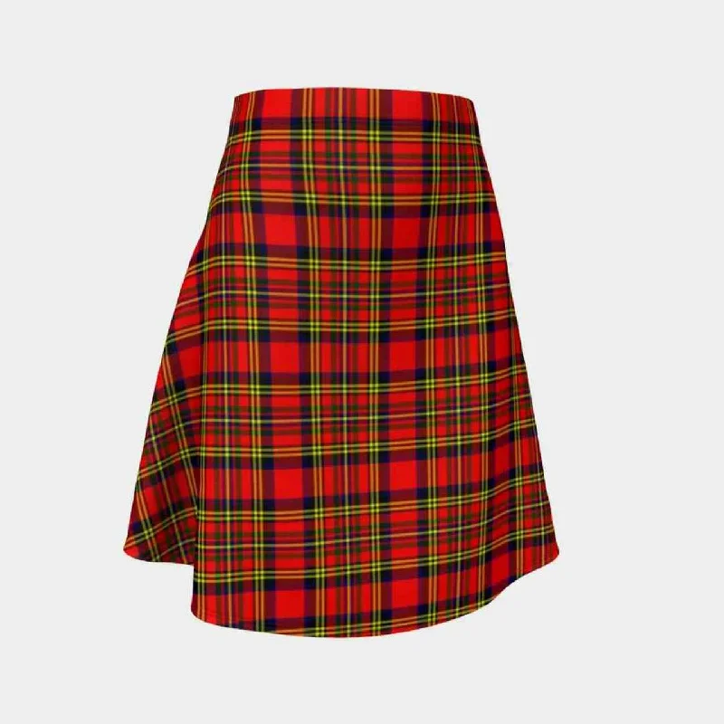 Hepburn Tartan Flared Skirt cashmere skirt fine