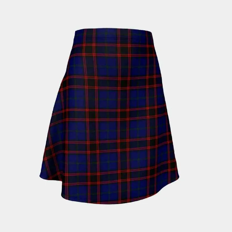 Home Modern Tartan Flared Skirt silk skirt elegant