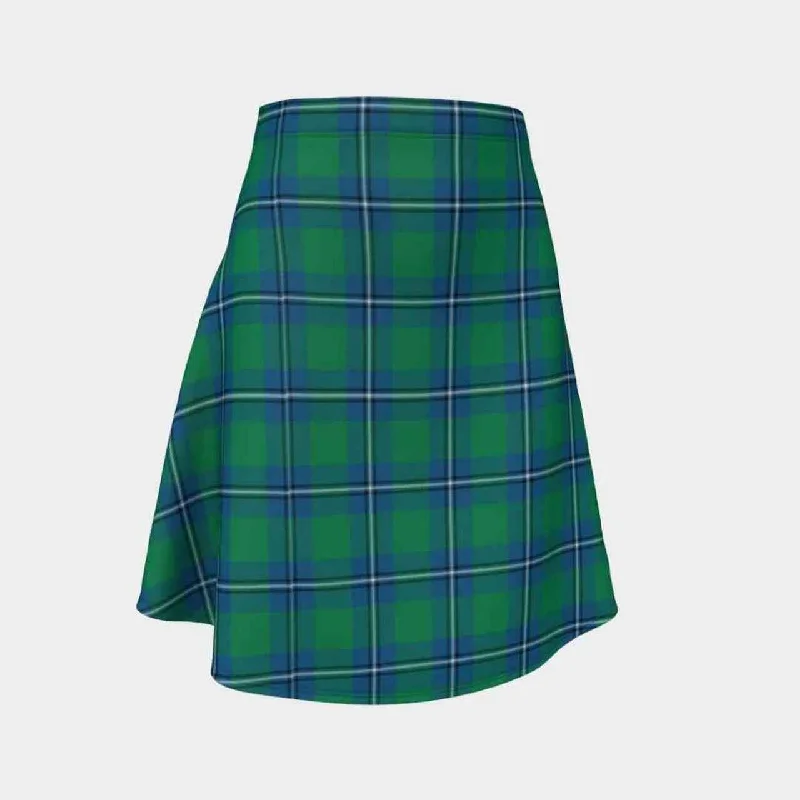 Irvine Ancient Tartan Flared Skirt leather skirt modern