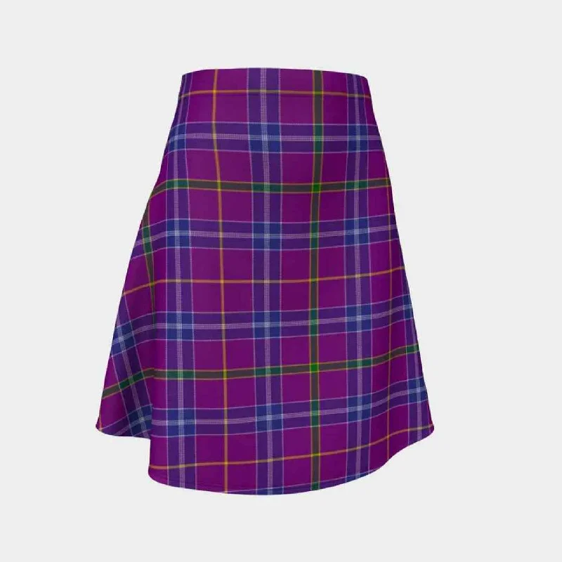 Jackson Tartan Flared Skirt modal blend skirt