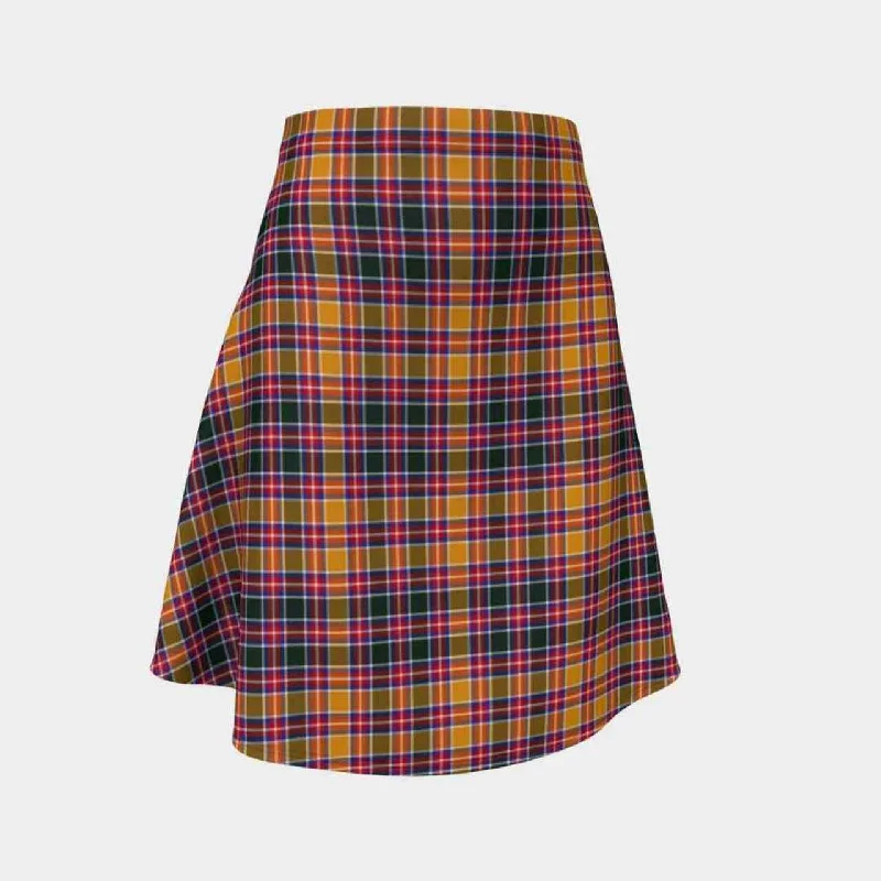 Jacobite Tartan Flared Skirt corduroy skirt textured