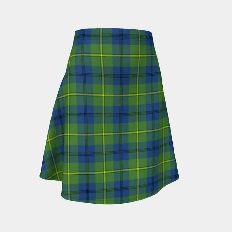 Johnston Ancient Tartan Flared Skirt a-line skirt cut