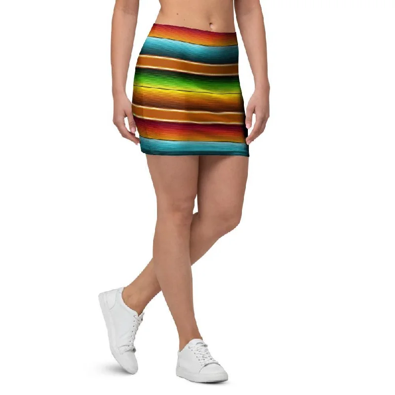 Serape Print Mini Skirt corduroy skirt cozy