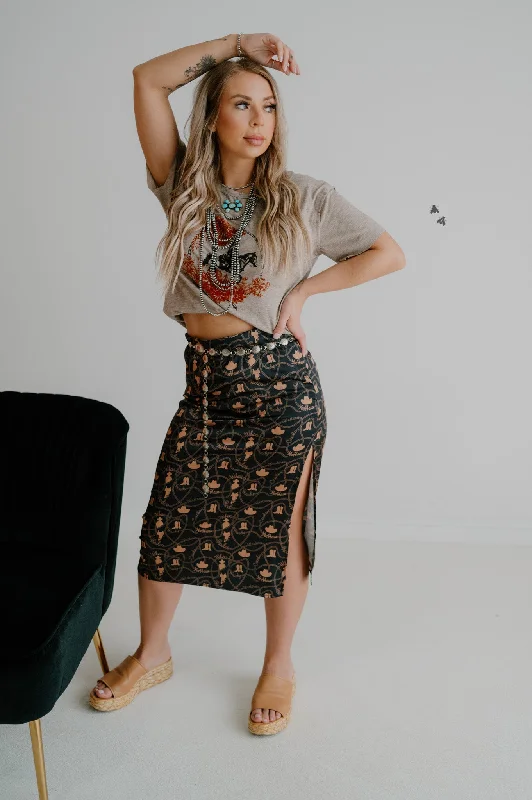 SLITASTIC SKIRT *HOWDY mini skirt trendy