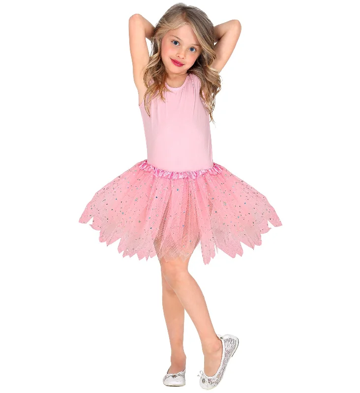 Sparkling Tutu Skirt Pink Kids boho skirt vibe