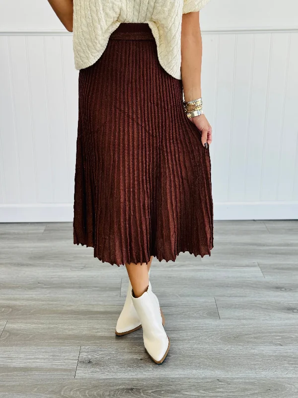 Metallic Moment Midi Skirt (Reg & Plus) chiffon skirt delicate
