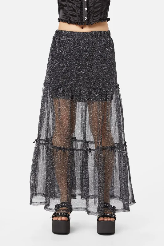Night Sky Party Skirt chiffon skirt airy