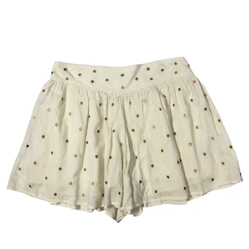 Skort By Free People In Cream, Size: L corduroy skirt durable