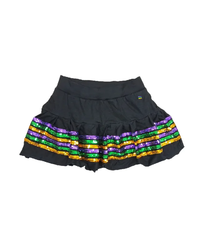Skorts Junior Sequin - Black cashmere skirt plush