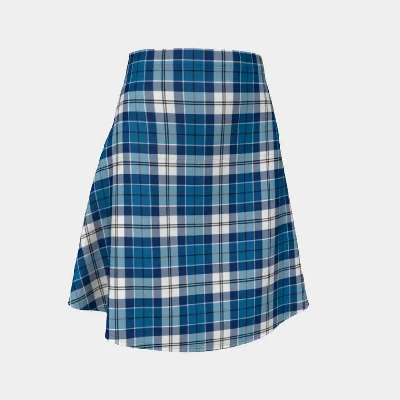 Strathclyde District Tartan Flared Skirt high waist skirt