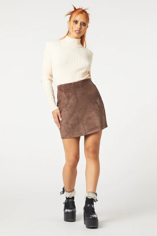 Suede Glade Skirt velvet skirt luxurious