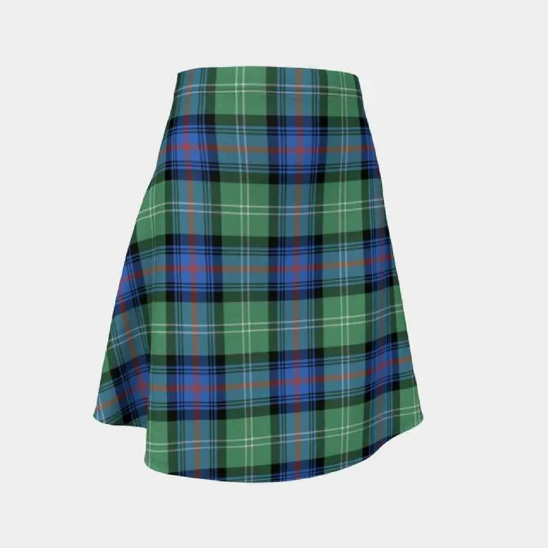 Sutherland Old Ancient Tartan Flared Skirt leather skirt modern