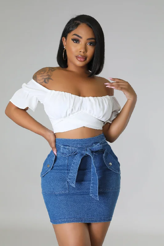 Tasha Days Skirt denim skirt durable