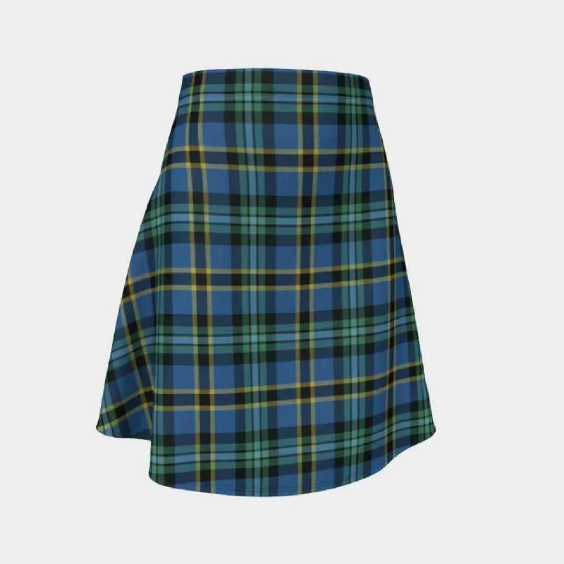 Weir Ancient Tartan Flared Skirt velvet skirt sumptuous