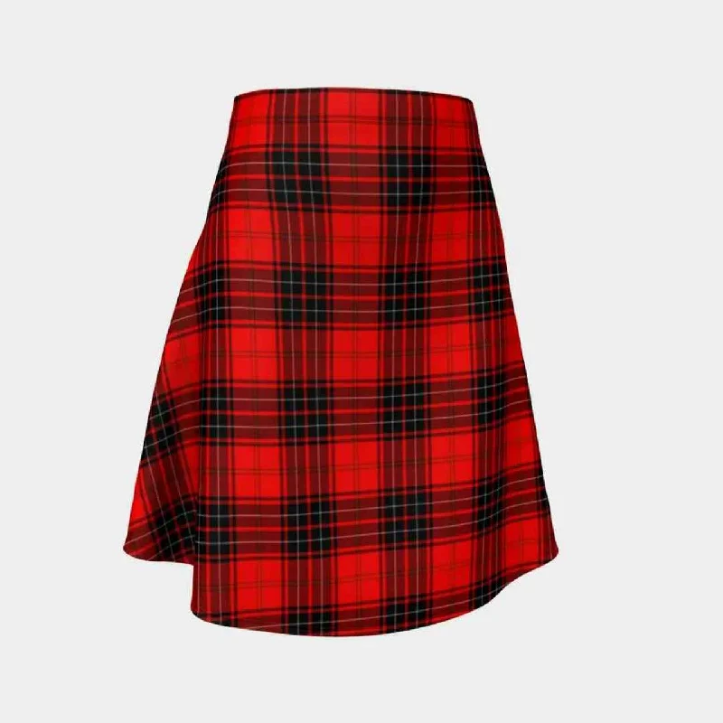 Wemyss Modern Tartan Flared Skirt wool skirt warm